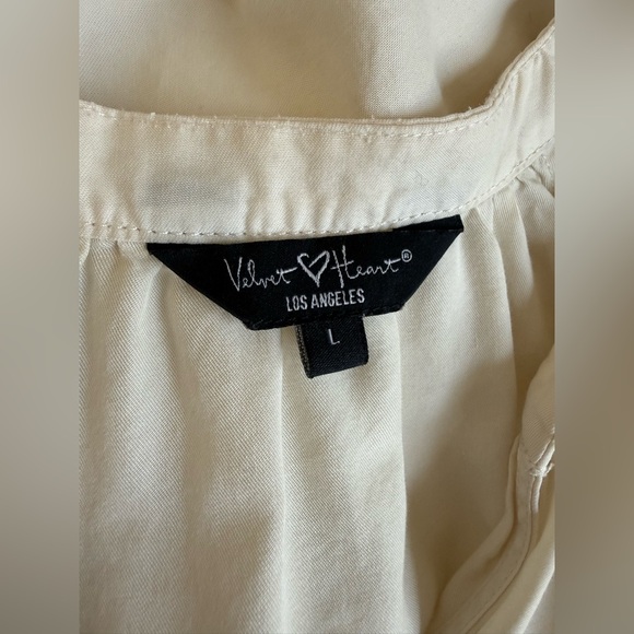 Velvet Heart Cream Midi Dress - Picture 9 of 9